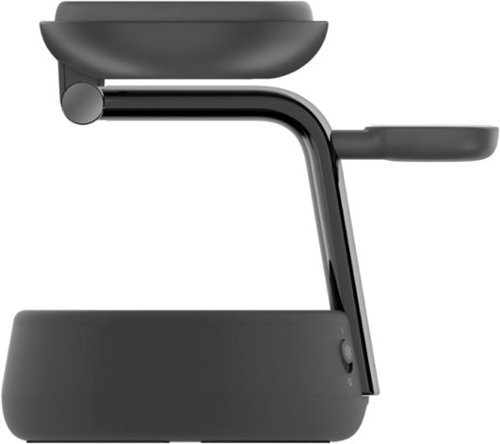 Belkin - UltraCharge Pro 3-in-1 Qi2 25W Magnetic Wireless Charging Dock for iPhone, Apple Watch and AirPods - Charcoal