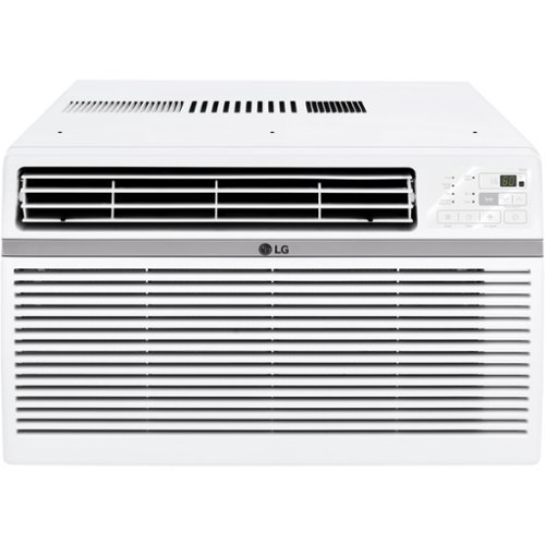 LG - 10,000 BTU Window Air Conditioner - White-Front_Standard 