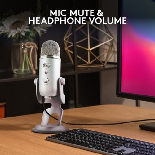 Blue Microphones Blue Yeti Professional Multi-Pattern USB Condenser Microphone - Silver BUY IN EUROPE