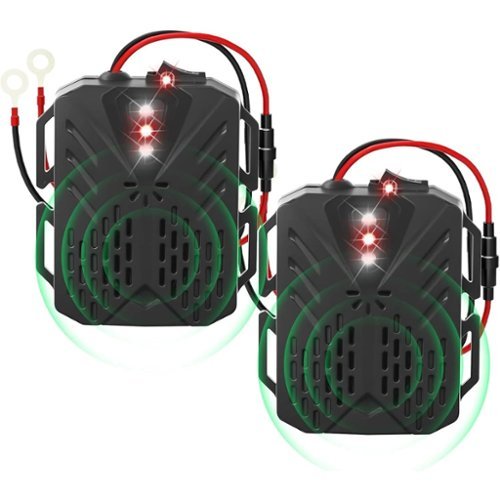 2-Pack Ultrasonic Rodent Repellent for Car Engines – Dual-Wave Pest Deterrent with LED Strobe Light-Front_Standard 