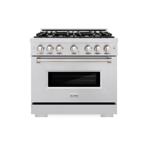 ZLINE - 36" Classic Dual Fuel Range with 6 Burner Cooktop and Convection Oven (CDR36) - Stainless Steel-Front_Standard 