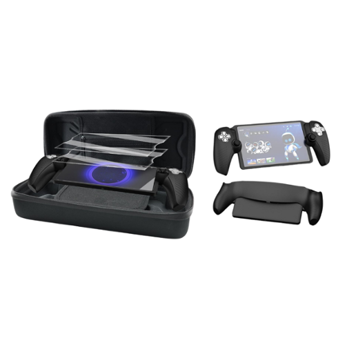 Rainforest Accessories - Accessories Kit For PS5 Portal Includes Carrying Case, Screen Protector, & Console Grip - Multi-Front_Standard 