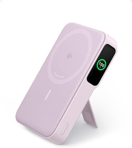 Anker - MagGo Power Bank, 15W Ultra-Fast MagSafe-Compatible Portable Charger - Pink-Front_Standard 