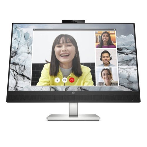 HP - 27" IPS Full HD 5MP Webcam Monitor (HDMI, DisplayPort, USB) - Black-Front_Standard 