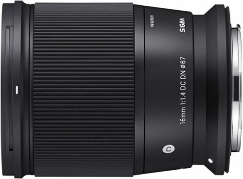 Sigma 16mm F1.4 DC DN Contemporary Lens Canon RF Mount Black