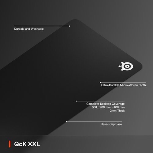 SteelSeries QcK Cloth Gaming Mouse Pad (XXL) - Black GLOBAL SHIPPING