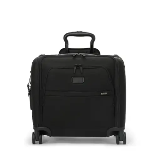 Front. TUMI - Alpha Compact Carry-On Suitcase - Black.