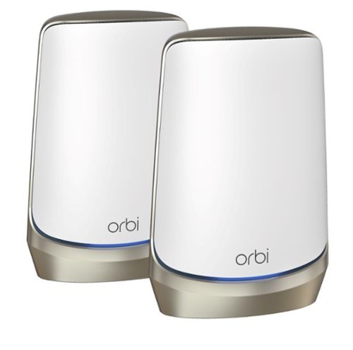 NETGEAR - Orbi 960 Series AXE11000 Quad-Band Mesh Wi-Fi 6E System (2-pack) - White
