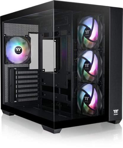 Thermaltake - View 380 TG ARGB Mid Tower ATX PC Case - Black