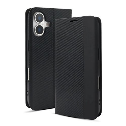 Kitcheniva - Executive Series Wallet Phone Case For iPhone 17 - Black-Front_Standard 