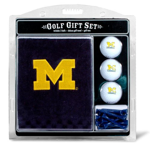 Team Golf - Michigan Wolverines Embroidered Golf Gift Set - Multicolor-Front_Standard 