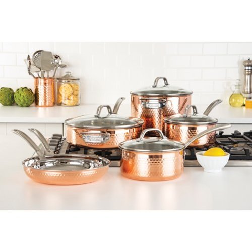 COPPER 100  WARE ３点セット Viking 3 Ply Hammered 10 Piece Cookware Set Copper 40581-9990C