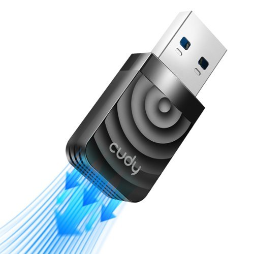 Cudy  AC1300 Wi-Fi USB Adapter - 5GHz/2.4GHz, Wireless Adapter, Compatible with Windows, iOS 10.6-10.15.3, Linux, Black - black HOW TO BUY