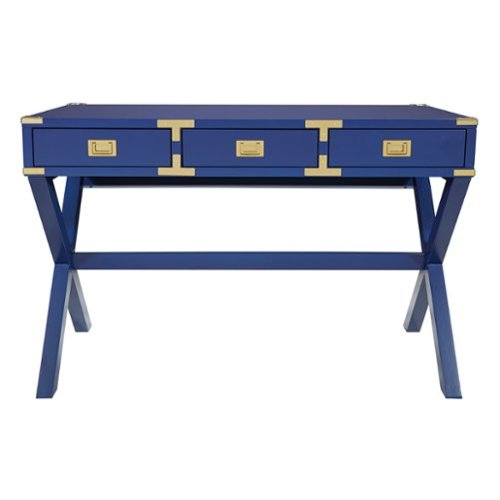 OSP Home Furnishings - Wellington 46" Desk with Power - Blue