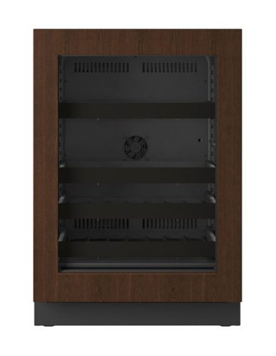 U-Line - 24"W. 5.1 Cu.Ft. Built-In Beverage Center - Panel Ready Frame/Glass - Integrated Frame