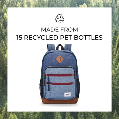 Solo New York Re:Fresh Backpack For 15.6 Laptop - Blue WORLDWIDE DELIVERY