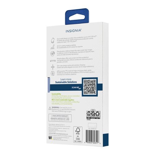 Insignia™ Hard-Shell Case for iPhone 16 Pro Max - Clear SHOP ONLINE