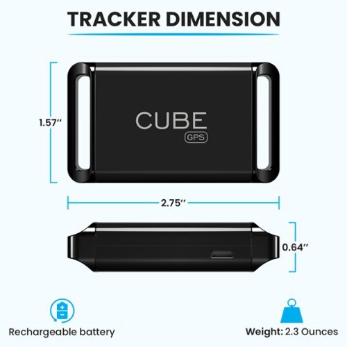 Cube Vehicle and Pet GPS Tracker - Black BUY IN SINGAPORE