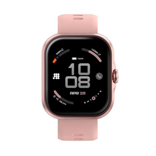 Cubitt - VIVA Lite Smartwatch with Built-in GPS, 1.85 AMOLED Display - Pink - (2025)-Front_Standard 