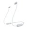 Sony - WI-C100 Wireless In-ear Headphones - White-Front_Standard