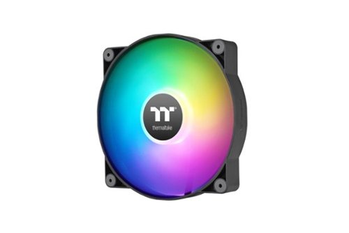 Thermaltake - CT200 ARGB PWM 200mm Computer Case Fan with Hydraulic Bearing (Single Pack) - Black