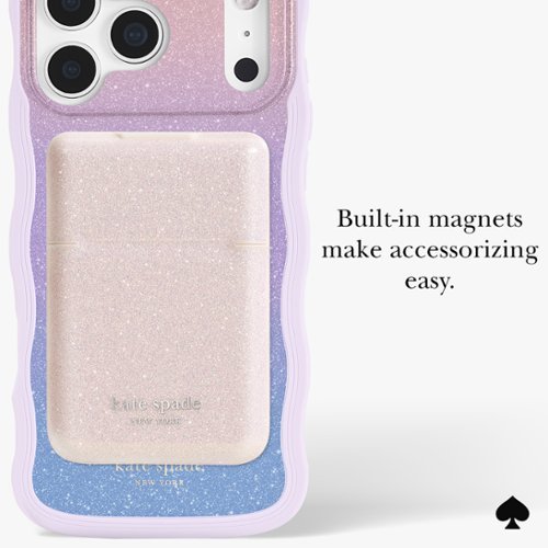 kate spade new york Wavy Case with MagSafe for Apple iPhone 17 Pro Max - Opal Glitter WORLDWIDE DELIVERY