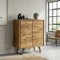 Simpli Home - Lowry Solid Acacia Wood Storage Cabinet - Distressed Golden Wheat-Front_Standard
