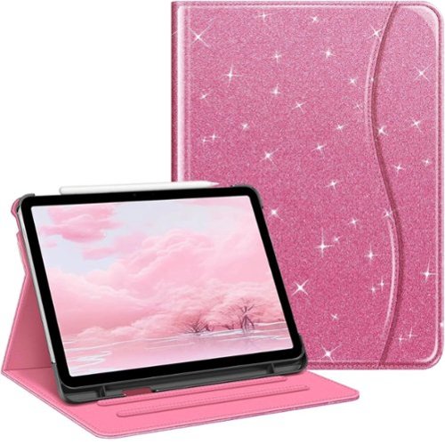 Kitcheniva - iPad Air 11 Inch M3 2025 Multi Angle Viewing Case For Air 5th 4th 10.9 Inch - Glittering Pink-Front_Standard 