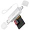 Acer - SD Card Reader USB C, Dual Slots USB 3.0 Type C to Micro SD Card Adapter, Memory Card Reader - Silver-Front_Standard