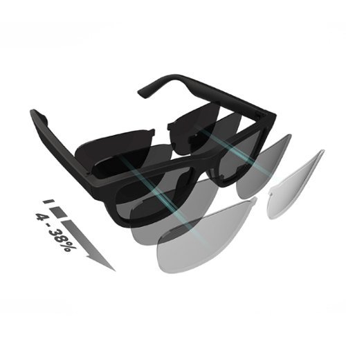 Ampere Dusk Lite Smart Sunglasses with Electronic Tint Adjustable Lenses - Black BUY IN MIDDLE EAST