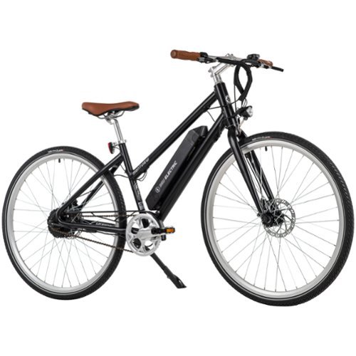 Huffy - Mountview eBike 25 miles Maximum Operating Range 20 mph Maximum Speed - Matte Black-Front_Standard 