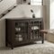 Simpli Home - Connaught Solid Wood 46 inch Wide Traditional Low Storage Cabinet - Dark Chestnut Brown-Front_Standard