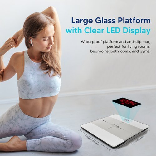 Arboleaf  Smart Scale for Body Weight, FSA HSA Eligible, 14 Body Composition Metrics, Bluetooth Sync - White SHOP ONLINE