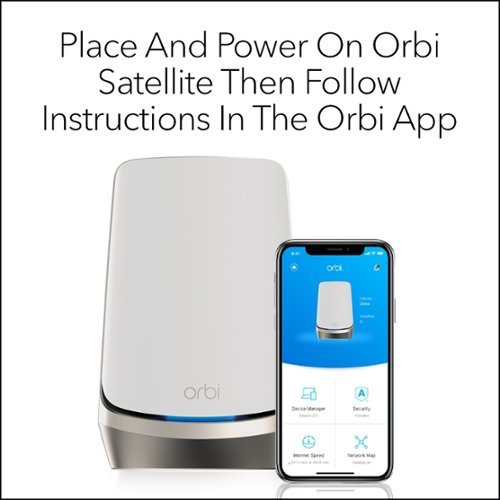 NETGEAR Orbi 960 Series AXE11000 Quad-Band Mesh Wi-Fi 6E Satellite, 1-pack Add On Only - White WHERE TO BUY