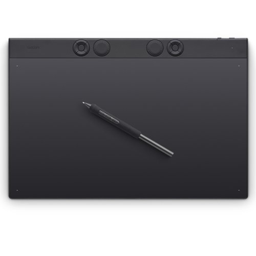 Wacom - Intuos Pro Large Bluetooth Professional Graphic Drawing Tablet (2025) - Black-Front_Standard 