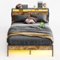 Bestier - Queen Size Bed Frame Platform Bed with Storage Headboard LED Lights and Charging Station - Brown-Front_Standard 