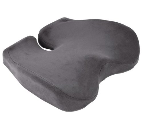 Mind Reader Office Chair Cushion, Ergonomic, Orthopedic, Portable, Car Seat, Memory Foam, 18.25L x 15.5W x 4H - Gray BUY IN AUSTRALIA