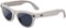 Ray-Ban Meta - Skyler (Gen 2) glasses with Meta AI, Audio, Photo, Video Compatability - Transitions Sapphire lenses - Shiny Chalky Grey-Front_Standard