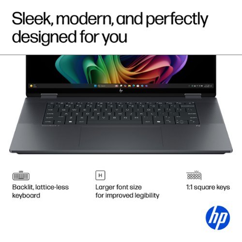 HP OmniBook X Flip - Copilot+ PC - 16 3K OLED Touch-Screen Laptop - Intel Core Ultra 9 - 32GB Memory - 2TB SSD - Eclipse Gray GLOBAL SHIPPING