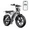 TST GRP - 20" Peak 1500W Full Suspension Moped-style Electric Bike, 48V/15Ah - White-Front_Standard