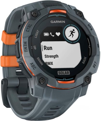 Garmin Instinct 3 Solar GPS Smartwatch 45 mm Fiber-reinforced Polymer - Twilight with Twilight Band SHOP ONLINE