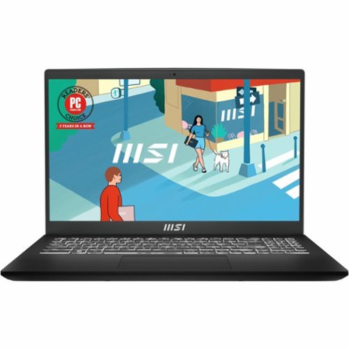 MSI - Modern 15 15.6" Laptop - AMD Ryzen 5-7530U with 16GB Memory - 1 TB SSD - Classic Black-Front_Standard 