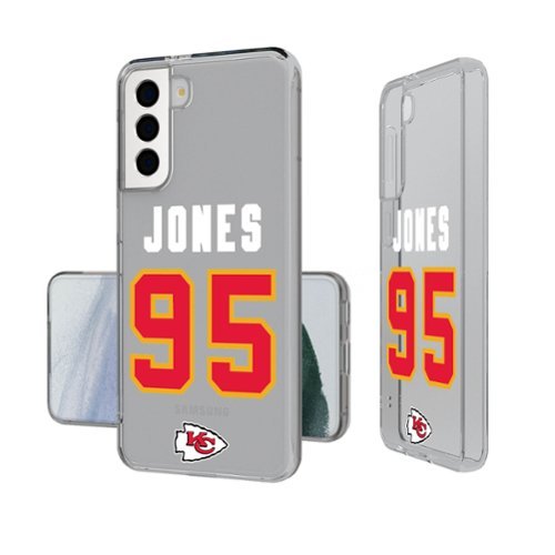 Keyscaper - NFL - Chris Jones Kansas City Chiefs Galaxy Clear Case - S24 - Multicolor-Front_Standard 