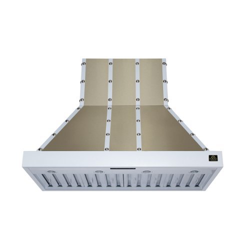Forno Appliances - 48 inches - Externally Vented - Wall Range Hood - White/Copper