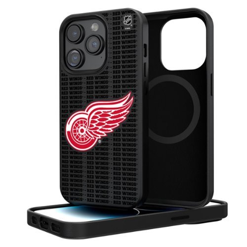 Keyscaper - NHL - Detroit Red Wings Primary Logo iPhone Magnetic Bump Case - 16 Pro Max - Black-Front_Standard 