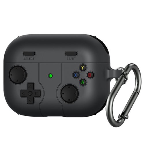 SaharaCase - Apple Airpods Pro 3 Silicone Case | Shock Absorbing | Premium Clip | Inspire Series - Space Gray-Front_Standard 