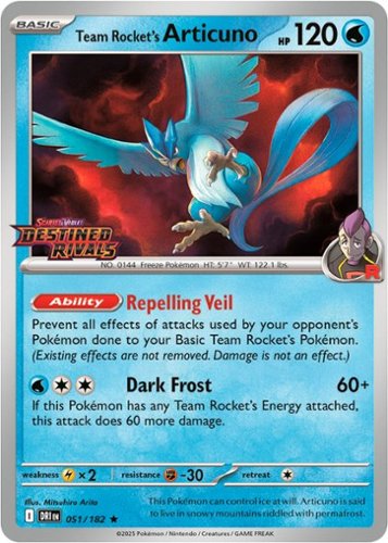 Pokémon - TCG SV10 Promo Card (Team Rocket's Articuno)-Front_Standard 