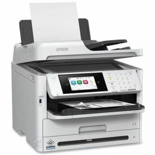 Epson - WorkForce Pro WF-M5899 Wired & Wireless Inkjet Multifunction Printer - Copier/Fax/Printer/Scanner - Monochrome-Front_Standard 