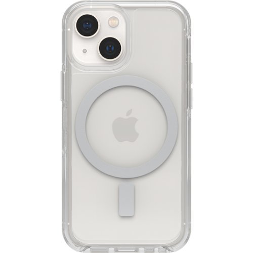 OtterBox - Symmetry Series+ for MagSafe Soft Shell for Apple iPhone 13 mini and iPhone 12 mini - Clear-Front_Standard 