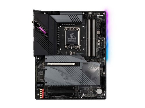 GIGABYTE - Z690 AORUS ELITE AX LGA 1700 Intel Z690 ATX Motherboard with DDR5, PCIe 5.0, USB 3.2 Gen2X2 Type-C, WiFi 6, RGB - Black-Front_Standard 